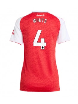 Arsenal Ben White #4 Replika Hemmakläder Dam 2025-26 Kortärmad